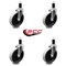 Service Caster 5 Inch Thermoplastic Rubber Wheel 1-1/2 Inch Expanding Stem Caster SCC, 4PK SCC-EX05S510-TPRS-112-4 - alternate 1